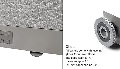 GOF Single Office Partition, Large Fabric Room Divider Panel, Custom Built Workstation (30"w x 48"h) 2.5ft x4ft