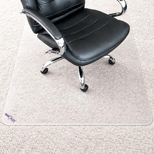 Marvelux Extra Thick Polycarbonate Chair Mat for Plush Pile Carpet 35”x47”