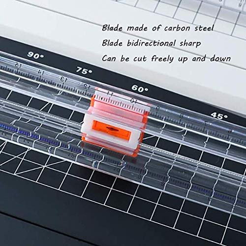 Yesmya Paper Cutter Rotary Trimmer Paper Cutter, Portable Manual Paper Cutting Knife, Photo A4 School Paper Knife Artifact, Children's Studio Office Workers Brand Label Cutting Machine (Color : Blue)