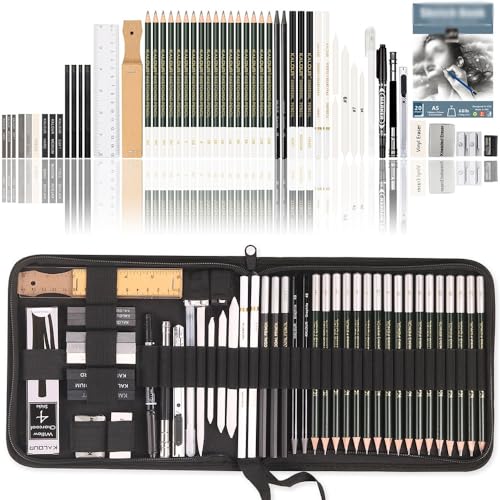 ZYQHMY 54 Sketching Pencil Set Art Drawing Pencil Sketching Kit