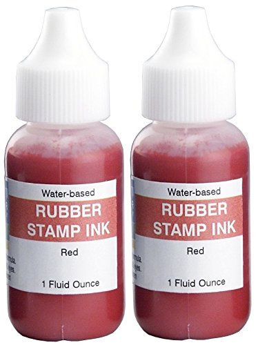 Uimprint Extra Large 7'' x 8'' Industrial Rubber Stamp Ink Pad, Red
