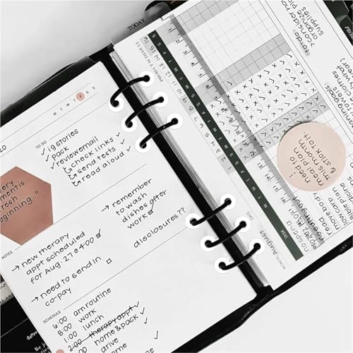 5000Pcs Hole Reinforcement Stickers for Binder Paper Repairs, 1/4 Inch White