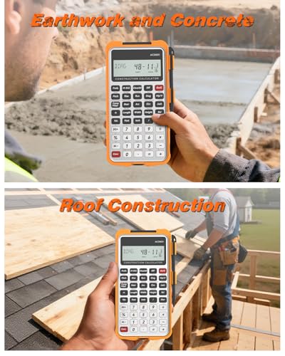 ROATEE Construction Engineering Calculator with Writing Tablet Silver