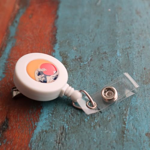 Bulk 100 Pack - Custom Badge Reels with Alligator Clip - Premium Customized Dome Label Retractable I'd Holder for Medical/Hospital Staff, Company Logo, Office and More by Specialist ID (Black)