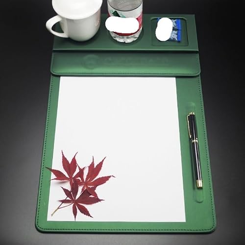 Clipboard Office Supplies Leather Writing Pad Suitable for Office Hotel Room Business File Meeting A4 Folder