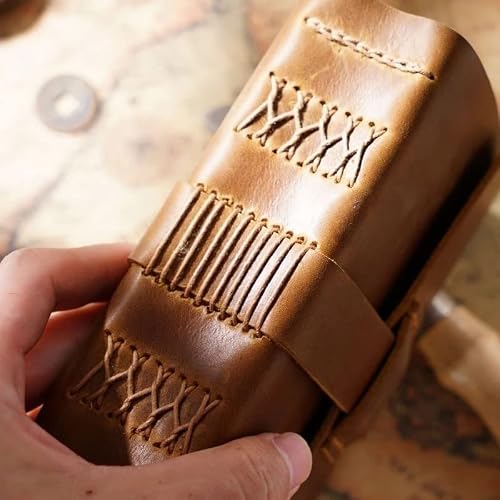 YHdtUO Book Blank Handmade Leather Book School Office Writing Stationery