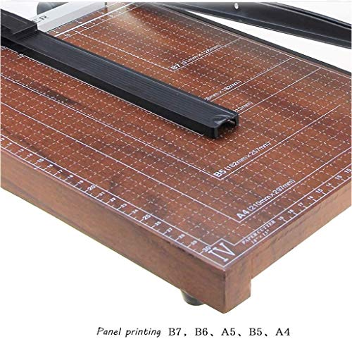 LURUBINNBLW Paper Cutter, Trimmer with Safety Guard, Photos Cutting Knife，A4 Paper Trimmer 12Inch Paper Cutter with Automatic Security Guillotine(Color:Brown)