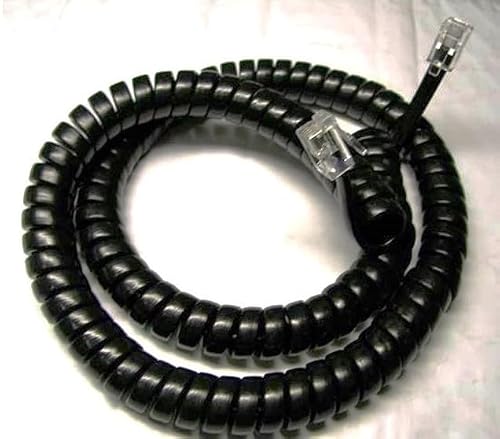 25-Pack Black 12Ft Replacement Handset Cord for Shoretel Phone 100/200/500