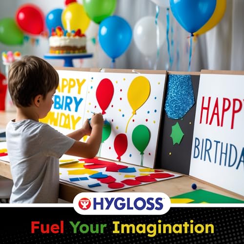 Hygloss Colored Poster Board 22 x 28, 25 Pack, Assorted Standard Colors