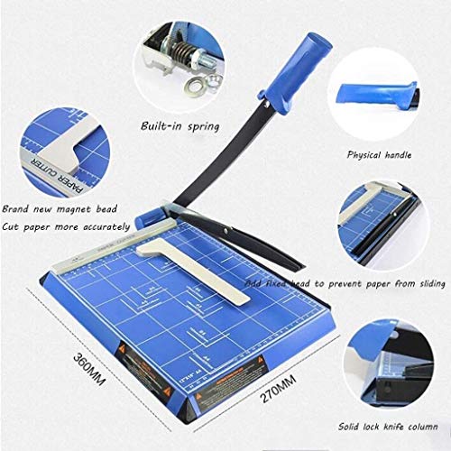 Yesmya Paper Cutter Rotary Trimmer Paper Cutter, A4 Manual Cutter, Small-Scale Office Household Mobile Phone Film Cutting Knife, School Handmade Postcard Trimmer