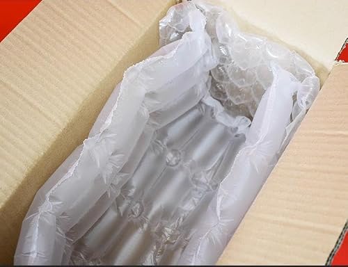 LDS Length 984ft Air Cushion Wrap Roll Quilt Bubble Air Pillow Sheet Film Air Cushion Wrap (Air Bubble Film - Inflatable Bubbles - 15"x12"x20μm) White