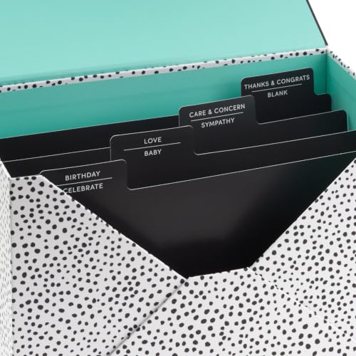 Hallmark All Occasion Cards, Assorted 24-Pack with Organizer Box (Dots)