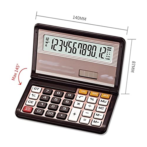 QERTYHJK Scientifice Caculator Folding Desktop Battery & Solar Calculator for School Convenient to Carry Caculators