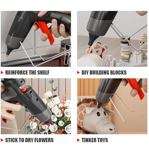 Xiaojuandm Heavy Duty Hot Glue Gun, Professional Digital Temperature Adjustable Handheld Electric Power Full Size Hot Glue Gun, for DIY, School Craft and Home Repairs,150W