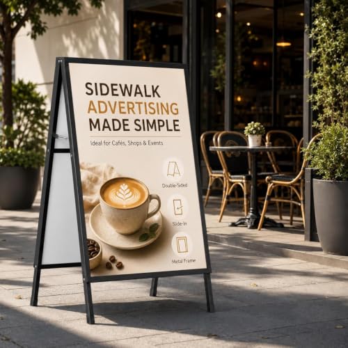 6 PACK 24 x 36 Inch A Frame Sign, Frame Only