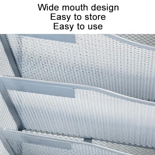 SUREK Large Capacity Wall-Mounted File Basket Large Capacity File Basket Iron File Basket Hanging File Box Desk File Organizer Shipshape