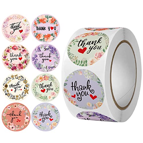 MVNOIRE "Thank You Stickers Dessert Seal Reward Stickers Wedding Birthday Party Flowers