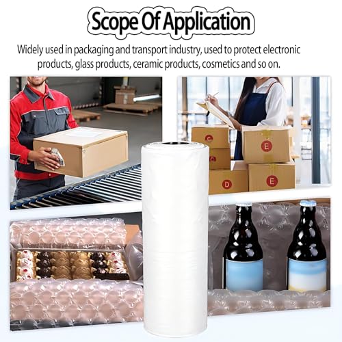 PweKzxt Roll of Premium Bubble Wrap,Bubble Wrap for Moving House,Machine Required,Small Bubble Protective Wrap,985ft/300m/Roll,for Bubble Film Air Bag Packaging Nomachine-20cm*300m*3