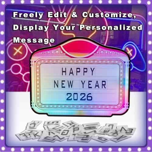 LED Bottle Service Sign with Color Change, 4 Letter Sets & 2 Number Kit