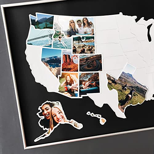 1DEA.me USA Photo Map – 50 States Travel Map – Easy to Use, Built to Last