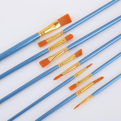 BXFIRS Nylon Hair 15 Combination Art Brush Set Pearlite Pen Holder Paintbrush Sets