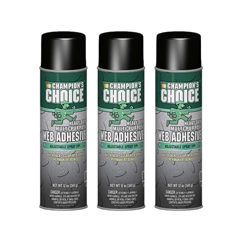 Champion Sprayon Web Adhesive Spray, 12 oz. (Pack of 3)