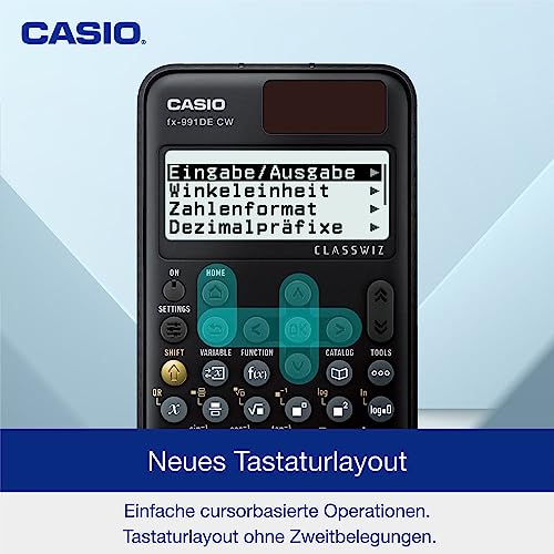 Casio FX-991DE CW ClassWiz Technical Scientific Calculator with Art Case Space Monkey, German Menu Guide (Limited Edition)
