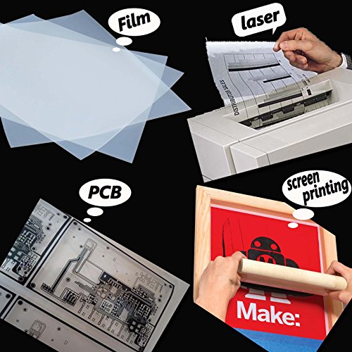 Laser Printer's Printing Transparency Film 11"x17" for Silk Screen Printing and PCB 100 sheets