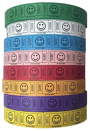The Ticket Gurus-(8) Single Smile Rolls- 2000 Tickets Per Roll