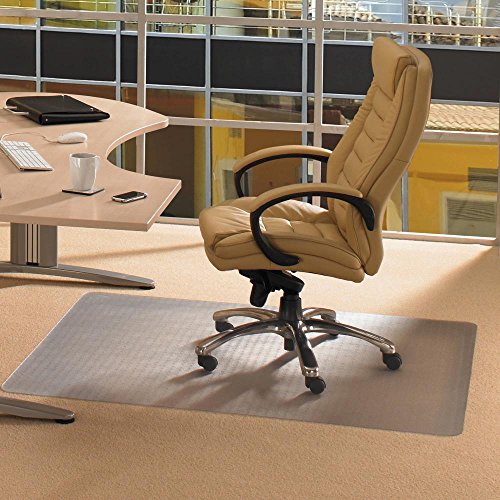 FLRECO114860EP - EcoTex Enhanced Polymer Rectangular Chairmat for Standard Pile Carpets 3/8 or less (48 X 60)
