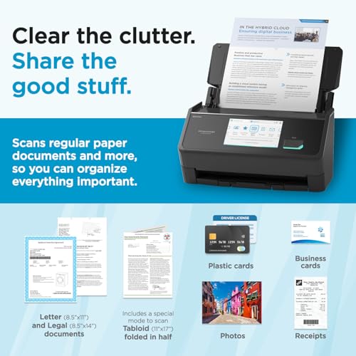 ScanSnap iX2500 Premium Wireless or USB High-Speed Document Scanner