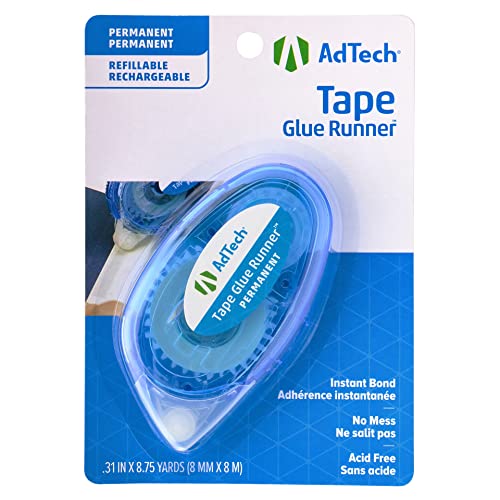AdTech Tape Glue Runner Permanent, 12 Pack