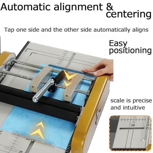 iumLeap Paper Folder Machine, A3/A4/A5 Booklet Maker with Stapler Stitcher, Folds Up to 14 Sheets for Offices, Printing Shops & Publishing