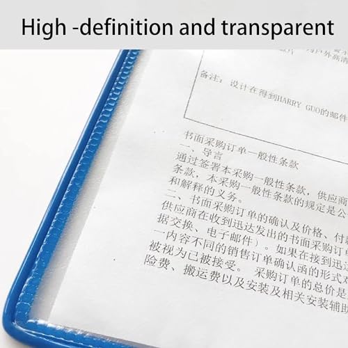 A4 wall mounted document holder, A3 Size Paper Document Folder,10 Pages File Organizer,Wall Hanging Units Flip Folder,Wall-Mounted Poster Flip Book Display for Workshop Exhibition Offices(Yellow)