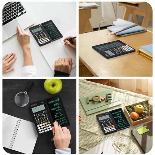 NEWYES Scientific Calculator Rechargeable, with Writing Tablet and Pen, 552 Functions for Students and Professionals in Mathematics, Physics and Engineering