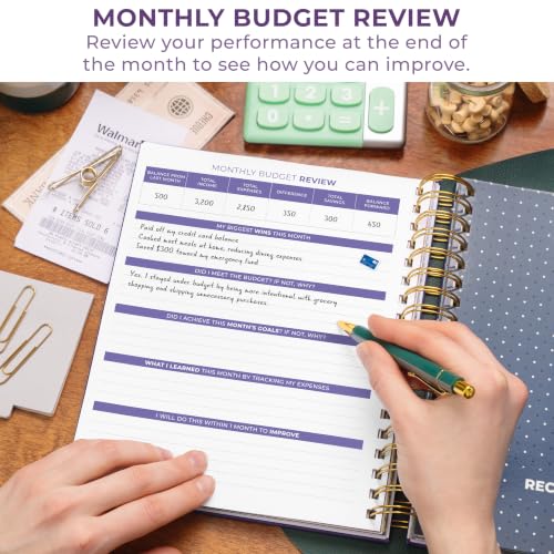 Clever Fox Budget Planner & Monthly Bill Organizer, Large Purple