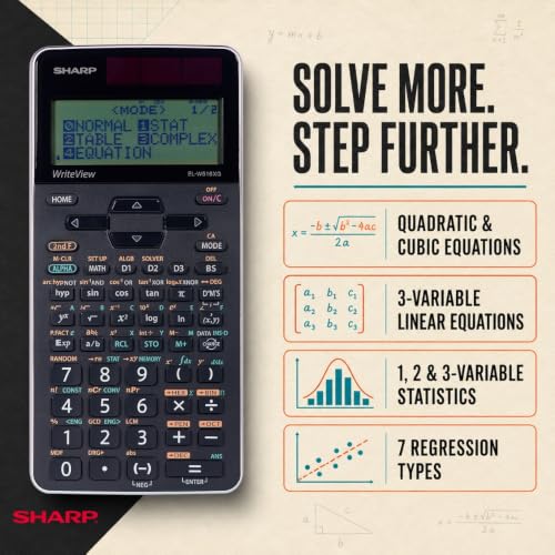 Sharp ELW516XGSL WriteView Scientific Calculator with 640 Functions