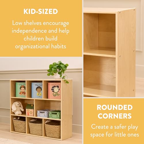 Back2School Express Sleekline 8-Compartment Cabinet, Achiever, Natural