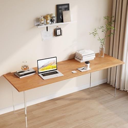XIXSERTHIA Computer Desk Acrylic Desk Home Computer Desk Desk Desktop E-Sports Table Bedroom Study Table Long Desk Workbench Office Desks(160 * 80 * 75cm)