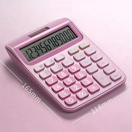 12 Digit Desk Calculator Large Buttons Financial Business Accounting Tool Big Battery and Solar Power