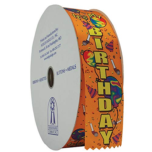 Hodges Badge It's My Birthday Award Ribbon Roll - 450 Count