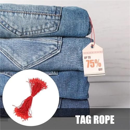 2000Pcs Hang Tag Nylon String Snap Lock Pin Loop Fasteners Hook Ties for Garment Bag Label Cards DIY Accessories