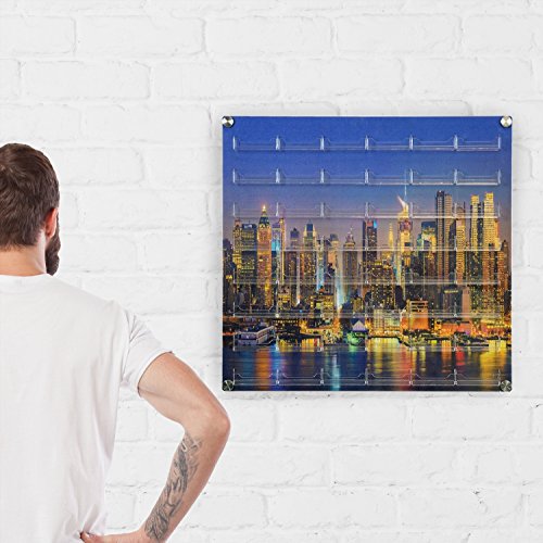Source One 48-Pocket Wall Mount Business Card Holder (Skyline)