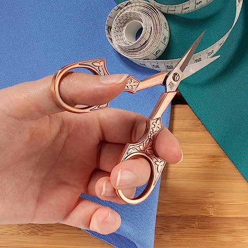 JubileeYarn Antique Style Heirloom Embroidery Craft Scissors - Bronze - 10 Scissors