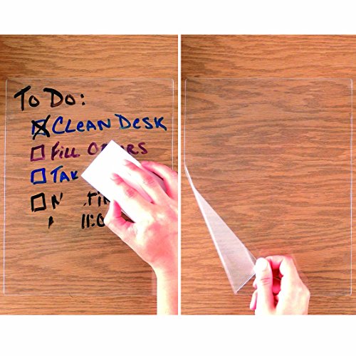 StoreSMART - Dry Erase Clear Adhesive Sheets - 10-Pack - DE1175-10