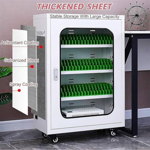 Jiangtaom Cell Phone Charging Stations Cell Phone Charging Stations,Mobile Charging -Storage Box,Rechargeable Mobile Phone Organized Cabinet,Office Classroom(60Slots)