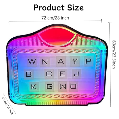 JJENXYYDS LED Acrylic Luminous Sign,Color Letter Billboard with Light Remote Control,Multiple Color Change,Changeable Letter for Bar & Night Club, VIP Service Sign Atmosphere Props,A