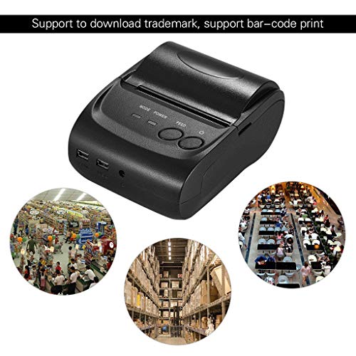 CGTENBS Portable Thermal Printer Handheld 58mm Receipt Printer for Retail Stores Restaurants Factories Logistics, 10 Paper Rolls