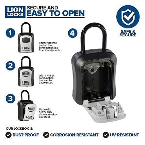 Key Lock Box for Keys with Code (12 Pack) 4 Digit Combination Lockbox for Keys Outdoor, Portable, Waterproof, Realtor Lock Box