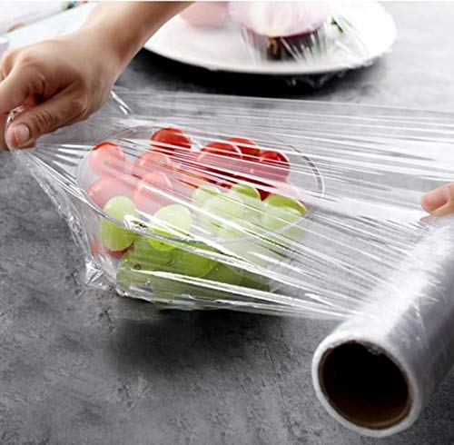ABC PACK & SUPPLY Pallet Shrink Wrap, 18 Inch x 1500 Feet, 80 Gauge Clear Stretch Film, 4 Rolls Cast Hand Film for Moving and Shipping